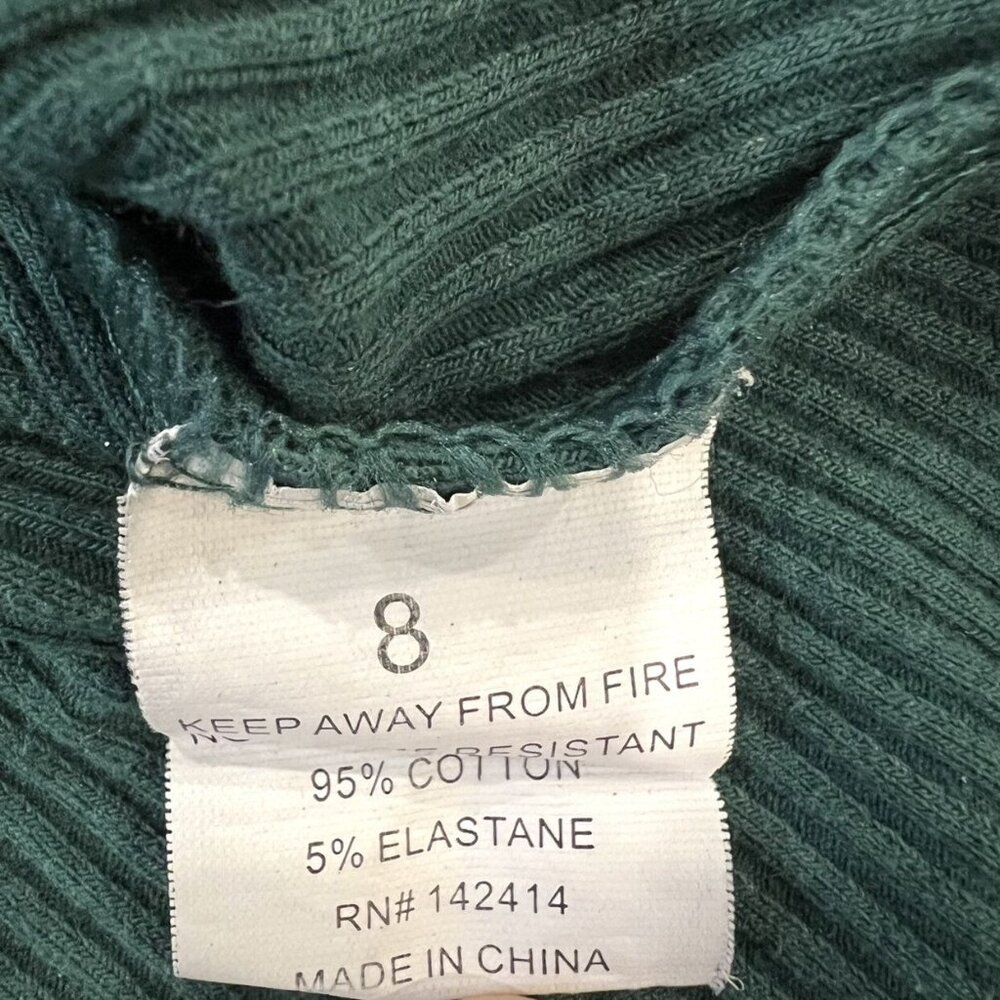Coco Blanc Green Ribbed PJ's - Picture 4 of 11
